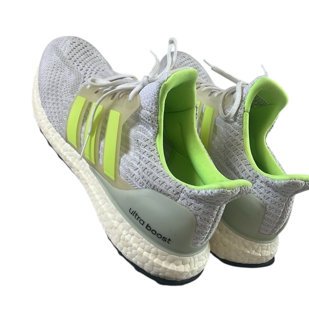 Adidas Men’s Ultraboost White and Neon Yellow. - Picture 3 of 5